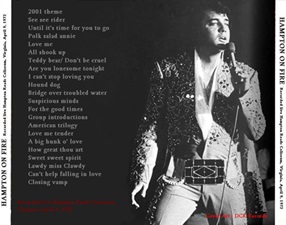 The King Elvis Presley, CD, DCR, Hampton On Fire