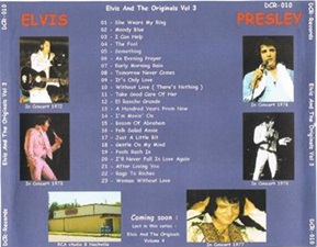 The King Elvis Presley, CD, DCR, DCR010, Elvis And The Originals Volume 3