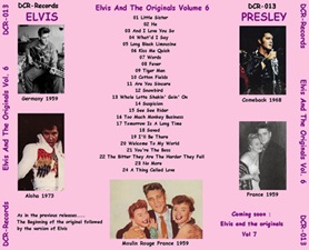 The King Elvis Presley, CD, DCR, DCR013, Elvis And The Originals Volume 6