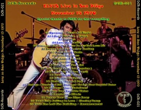 The King Elvis Presley, CD, DCR, DCR021, Live In San Diego
