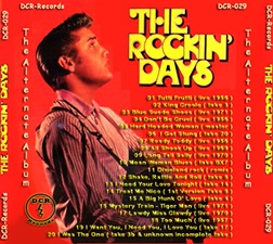The King Elvis Presley, CD, DCR, DCR029, The Rockin' Days - The Alternate Album