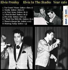 The King Elvis Presley, CD CDR Other, 2002, Elvis In The Studio, 1961, Volume 3