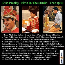 The King Elvis Presley, CD CDR Other, 2002, Elvis In The Studio, 1966, Volume 2