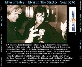 The King Elvis Presley, CD CDR Other, 2002, Elvis In The Studio, 1970, Volume 8