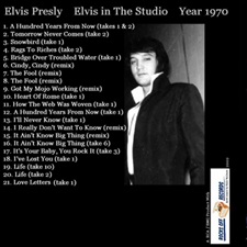 The King Elvis Presley, CD CDR Other, 2002, Elvis In The Studio, 1970, Volume 8