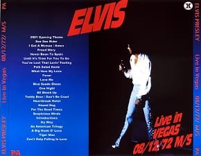 The King Elvis Presley, CDR PA, August 12, 1972, Las Vegas, Nevada