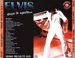 The King Elvis Presley, CDR PA, August 18, 1972, Las Vegas, Nevada