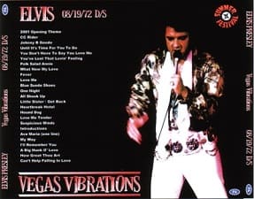 The King Elvis Presley, CDR PA, August 19, 1972, Las Vegas, Nevada