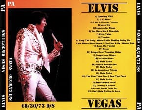 The King Elvis Presley, CDR PA, August 30, 1973, Las Vegas, Nevada