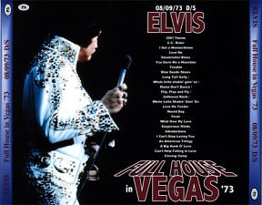 The King Elvis Presley, CDR PA, August 9, 1973, Las Vegas, Nevada