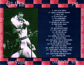 The King Elvis Presley, CDR PA, August 20, 1974, Las Vegas, Nevada, Las Vegas
