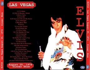 The King Elvis Presley, CDR PA, August 25, 1974, Las Vegas, Nevada, Las Vegas