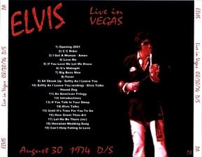 The King Elvis Presley, CDR PA, August 30, 1974, Las Vegas, Nevada, Live In Vegas