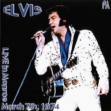The King Elvis Presley, CDR PA, March 7, 1974, Monroe, Louisiana, Live In Monroe