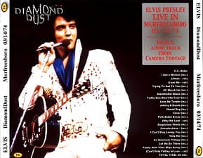 The King Elvis Presley, CDR PA, March 14, 1974, Murfreesboro, Tennessee, Diamond Dust