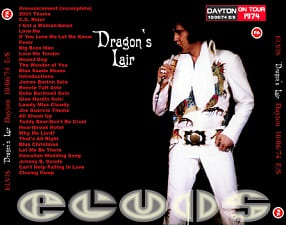 The King Elvis Presley, CDR PA, October 6, 1974, Dayton, Ohio, Dragon's Lair