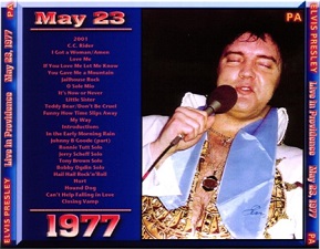 The King Elvis Presley, CDR PA, May 23, 1977, Providence, Rhode Island, Live In Providence