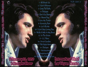 The King Elvis Presley, CDR TCB, February 22, 1970, King Of Vegas Volume 3
