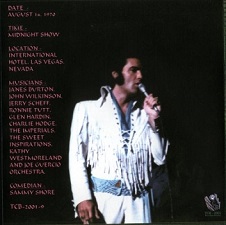 The King Elvis Presley, CDR TCB, August 14, 1970, King Of Vegas Volume 5
