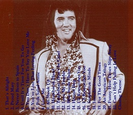 The King Elvis Presley, CD CDR Other, 1972, Closing Show