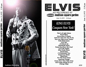 The King Elvis Presley, CD CDR Other, 1972, Madison Square Garden