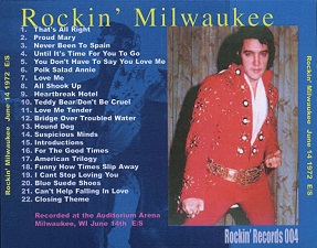 The King Elvis Presley, CD CDR Other, 1972, Rockin' Milwaukee