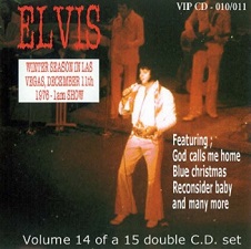 The King Elvis Presley, CD CDR Other, 1976, Winter Season In Las Vegas Volume 14