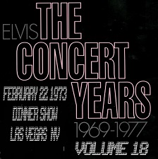 The King Elvis Presley, CDR, The Concert Years, Volume 18