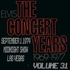 The King Elvis Presley, CDR, The Concert Years, Volume 31