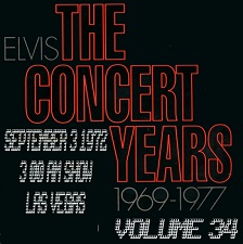 The King Elvis Presley, CDR, The Concert Years, Volume 34