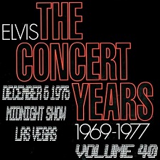 The King Elvis Presley, CDR, The Concert Years, Volume 40