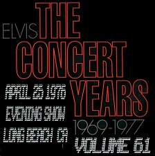 The King Elvis Presley, CDR, The Concert Years, Volume 61