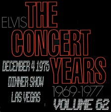 The King Elvis Presley, CDR, The Concert Years, Volume 62