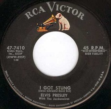 The King Elvis Presley, single, RCA 47-7410, 1958, One Night / I Got Stung