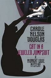 The King Elvis Presley, Front Cover, Book, 2000, Cat in a Jeweled Jumpsuit - A Midnight Louie Mystery