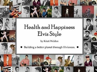 The King Elvis Presley, Front Cover, Book, June 25, 2007, Health and Happiness Elvis Style