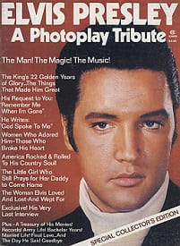 The King Elvis Presley, Front Cover, Book, 1977, Elvis Presley, A Photoplay Tribute