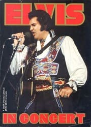 The King Elvis Presley, Front Cover, Book, 1979, Elvis In Concert