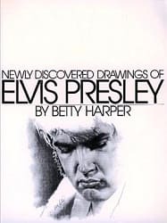 The King Elvis Presley, Front Cover, Book, 1979, Newly Discovered Drawings Of Elvis Presley