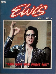 The King Elvis Presley, Front Cover, Book, 1981, Elvis Presley: Any Way You Want Me