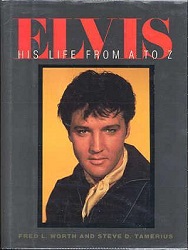 The King Elvis Presley, Front Cover, Book, 1988, Elvis His Life From A To Z