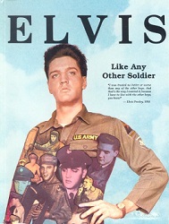 The King Elvis Presley, Front Cover, Book, 1988, Elvis Like Any Soldier