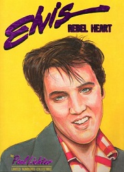 The King Elvis Presley, Front Cover, Book, 1992, Elvis Rebel Heart