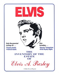 The King Elvis Presley, Front Cover, Book, 1996, The Inventory Of The Estate Of Elvis Presley