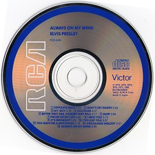 The King Elvis Presley, CD, pcd1-5430, 1985, Always On My Mind