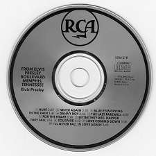 The King Elvis Presley, CD, RCA, 1506-2-R, 1988, From Elvis Presley Boulevard, Memphis, Tennessee