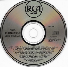 The King Elvis Presley, CD, RCA, 8468-2-R, 1988, Elvis In Nashville