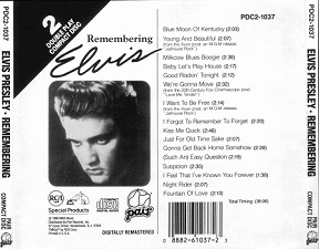The King Elvis Presley, CD, PDC2-1037, 1988, Remembering