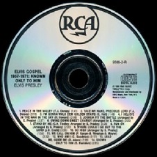 The King Elvis Presley, CD, 9586-2-R, 1989, Elvis Gospel 1957 - 1971 Known Only