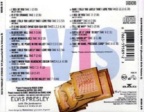 The King Elvis Presley, CD, RCA, 9589-2-R, 1989, Stereo '57 (Essential Elvis Vol. 2)